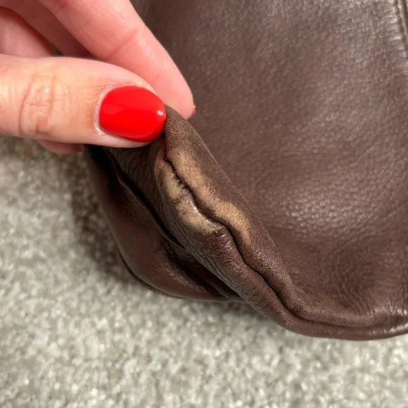 ๐ VINTAGE fossil brown leather crossbody bag - Picture 11 of 16